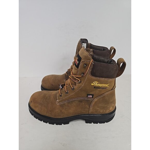 Thorogood Men's 804-4149 6" Waterproof Composite Toe Work Boot Brown Size 9.5D - Picture 5 of 8